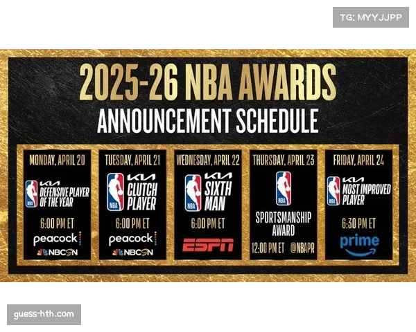 年度奖项预测：MVP、DPOY、最佳第六人及进步最快球员热门候选